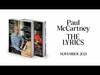 Paul McCartney - The Lyrics (Coming 2nd November)