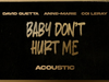 David Guetta - Baby Dont Hurt Me (Acoustic) (VISUALIZER)